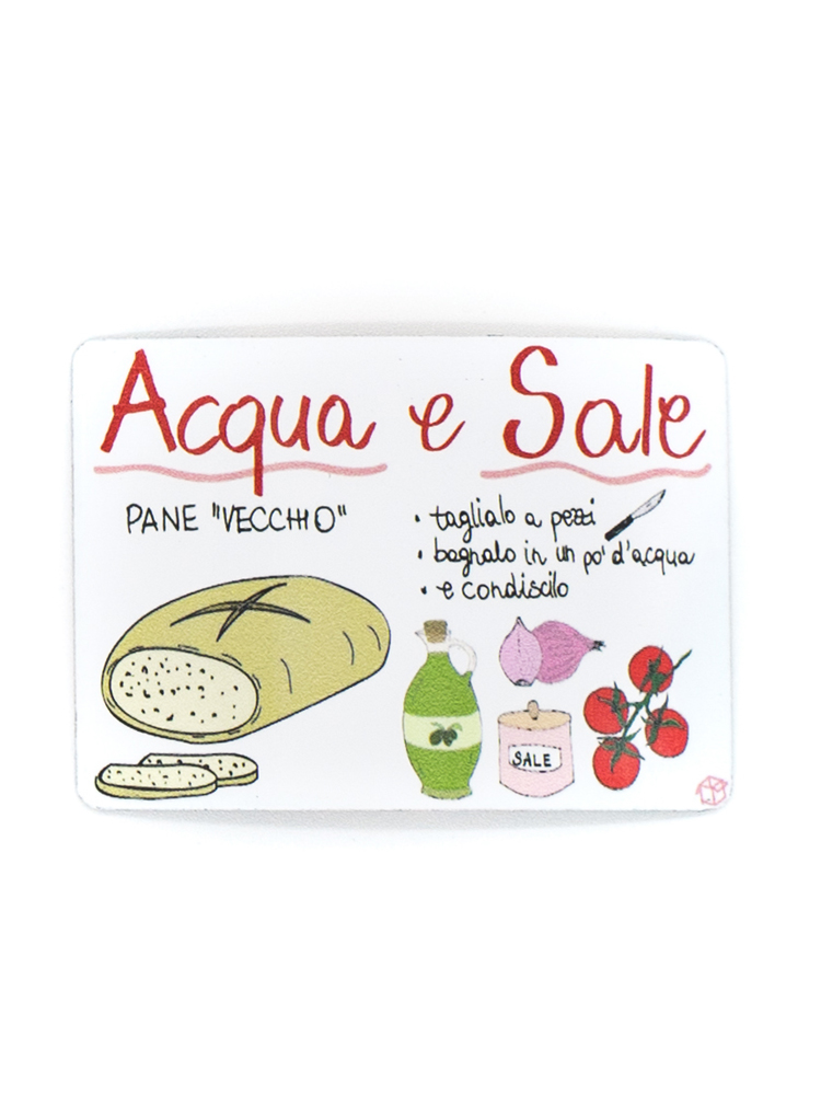 Calamita Puglia frigo Acqua e Sale